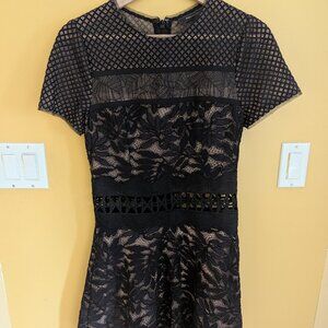 Size 4 BCBG black dress euc